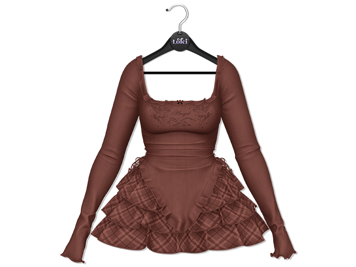 Loki - Emily Ruffle Set - Chocolate
