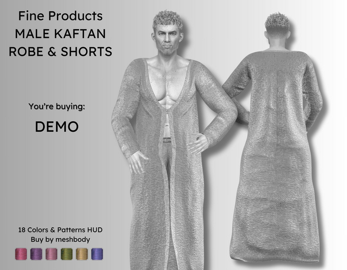 FP - Male Kaftan Robe & Shorts DEMO