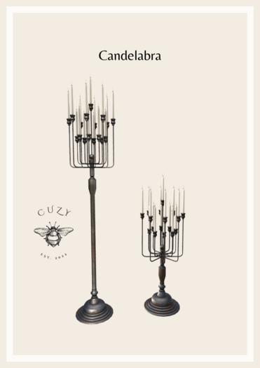 Cuzy Design/ Candelabra/ Tall&short