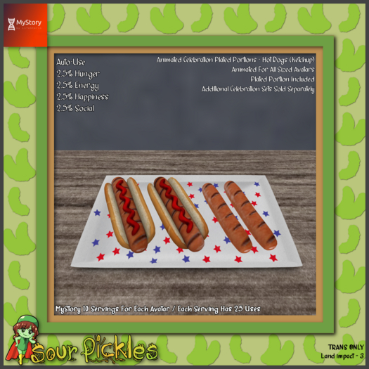 [SP] MyStory Celebration Set - Plated Hotdogs Ketchup