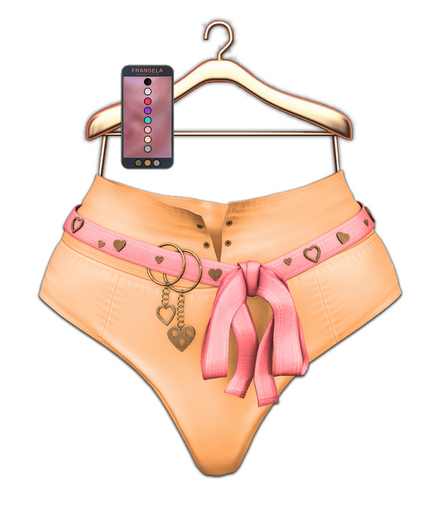 FRANSELA: "Anneta" Shorts Yellow