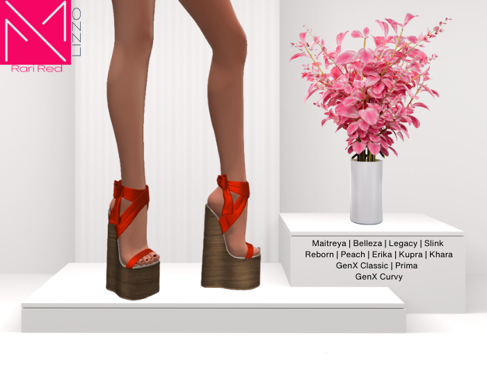 YOURMOM /\ - Lizzo Wedge ' Rari Red