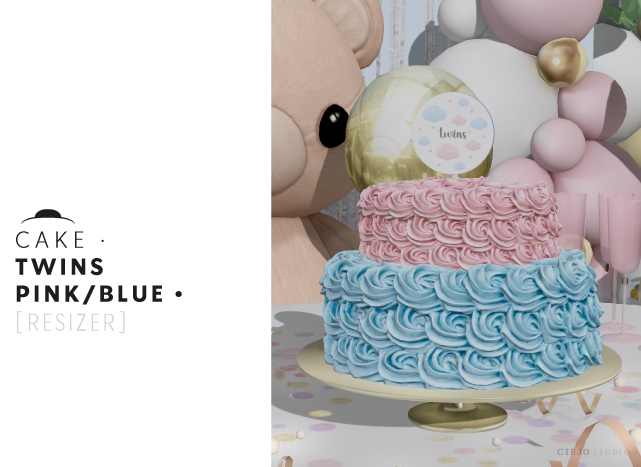 Cake TWINS PINK/BLUE