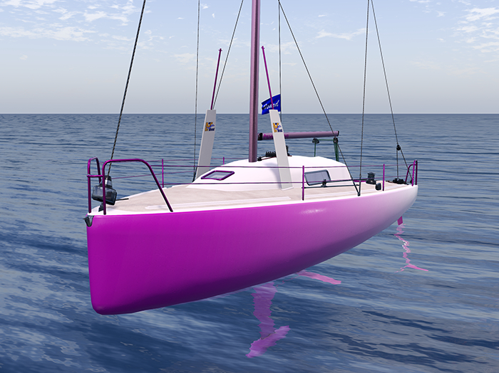 Mini Transat paint - Pretty in Pink *Now PBR ready!*