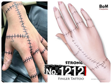 (Hand Tattoo) No.1212 Strong
