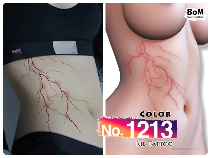 (Rib Tattoo) No.1213 Color