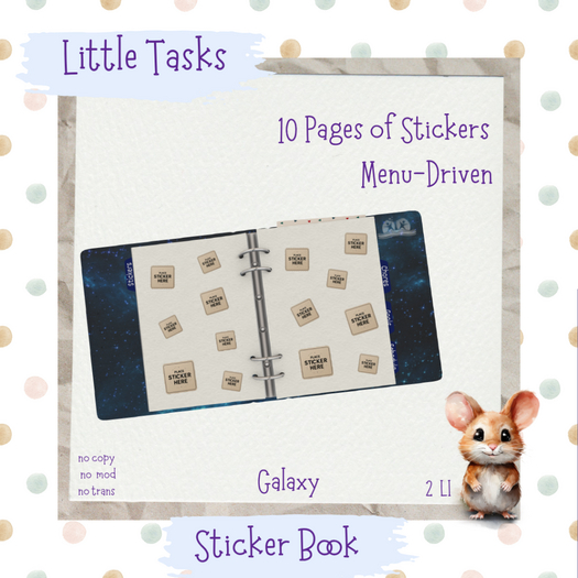 Little Tasks ~ Sticker Book Galaxy