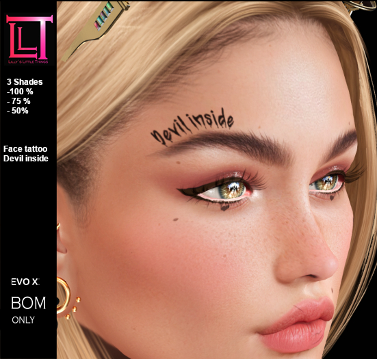 Face tattoo devil inside EVOX *LLT*