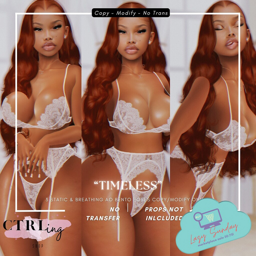 CTRL - " Timeless" Breathing & Static Bento Pose Pack