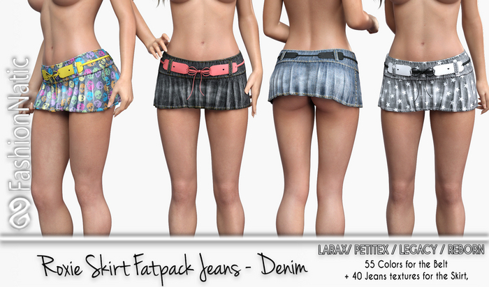 Skirt Roxie Fatpack Denim - Jeans - LaraX, PetiteX, Legacy, Reborn - FashionNatic
