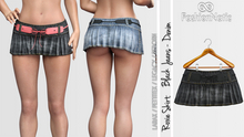 Skirt Roxie Black  Denim - Jeans - LaraX, PetiteX, Legacy, Reborn - FashionNatic