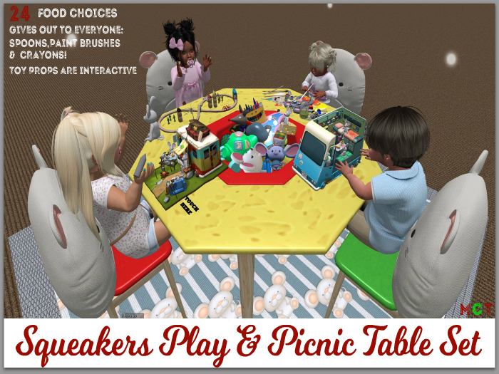 Squeakers Play & Picnic Table Set