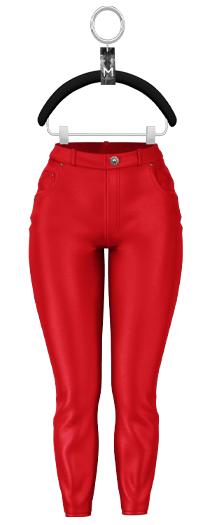 Thebe Leather Pants — Ruby