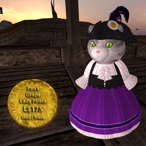 Pan's Tiny 'Grape' Lady Pirate Dress
