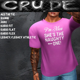 I'm nice. She's the naughty one Men's T-Shirt (MCT) <Wear Me>