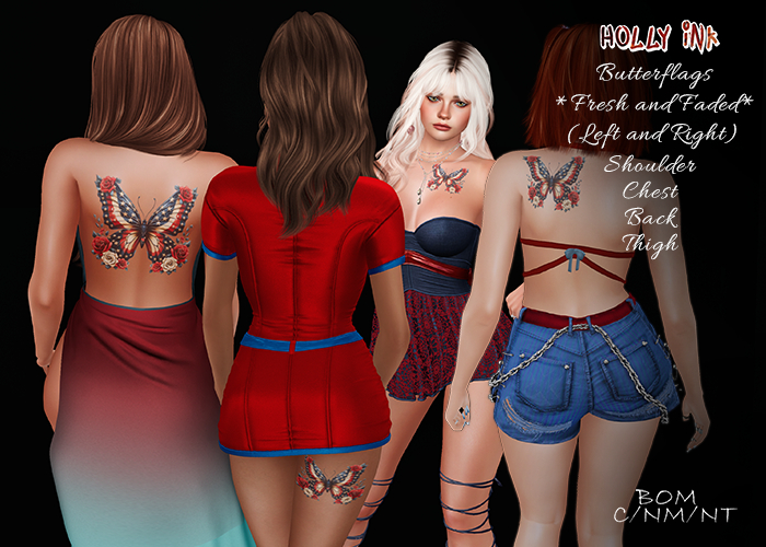 Holly Ink - Butterflag - BoM tattoos