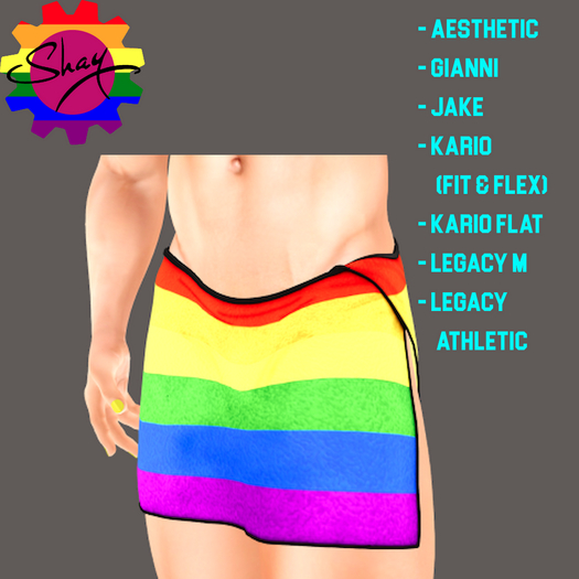 Rainbow Towel Wrap