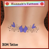 Butterfly Tramp Stamp and Rose Breast