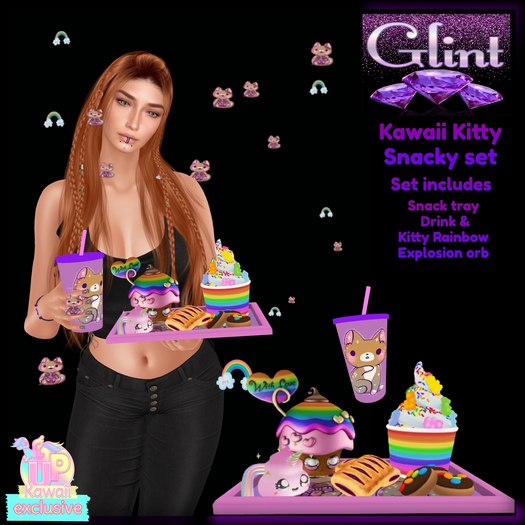 .:Glint:. Kawaii Kitty Snacky set