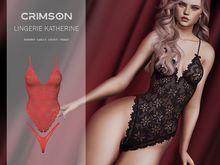 [CRIMSON] Lingerie Catherine Red
