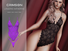 [CRIMSON] Lingerie Catherine Violet 