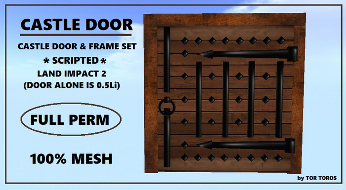 Castle Door Set 2Li (Boxed) FULL PERM