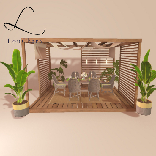 LouChara Ari Tropical Dining Complete Set
