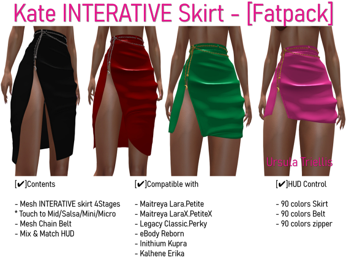 6842 Kate INTERATIVE Skirt - [Fatpack]