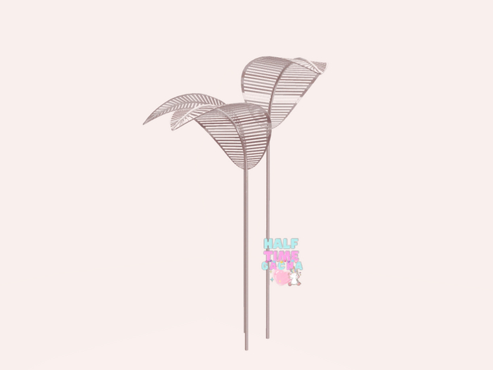 Pitaya - Pastel Tropical - Palm parasol white