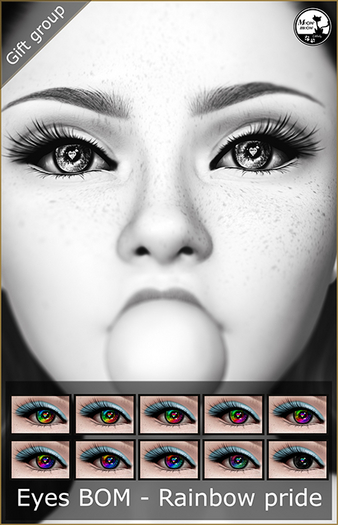 ~Meow Meow~ Demo Eyes Rainbow pride BOM - box