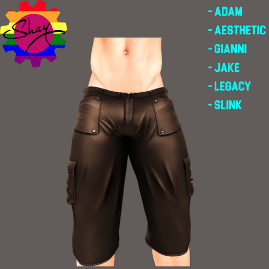Cole Shorts Solid Dark Brown