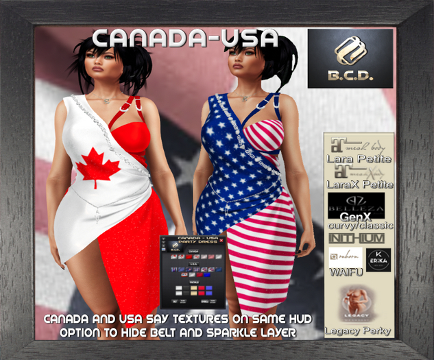 BCD Cananda-USA Party Dress