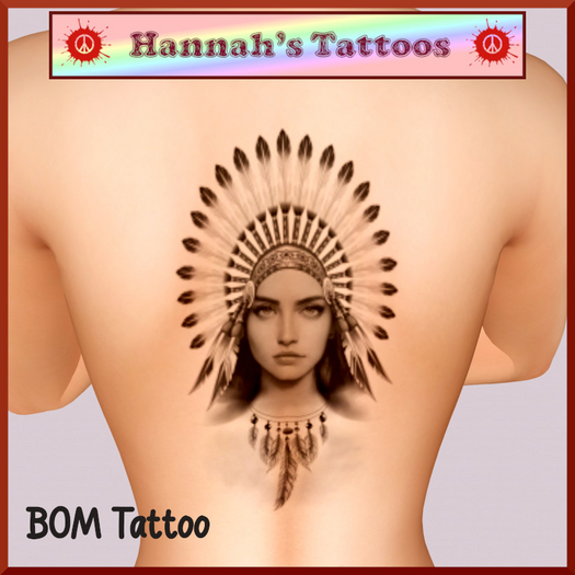 Indian Back Tattoo
