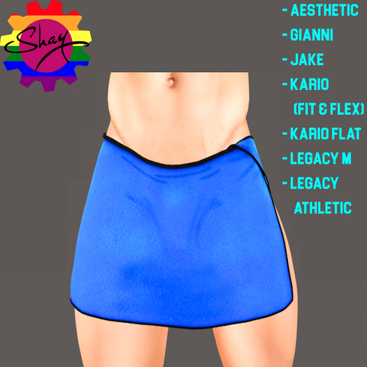 Color Towel Wrap Blue