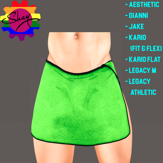 Color Towel Wrap Green