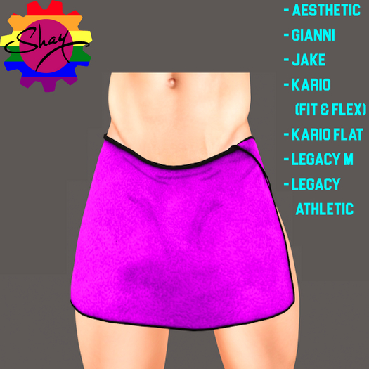 Color Towel Wrap Purple