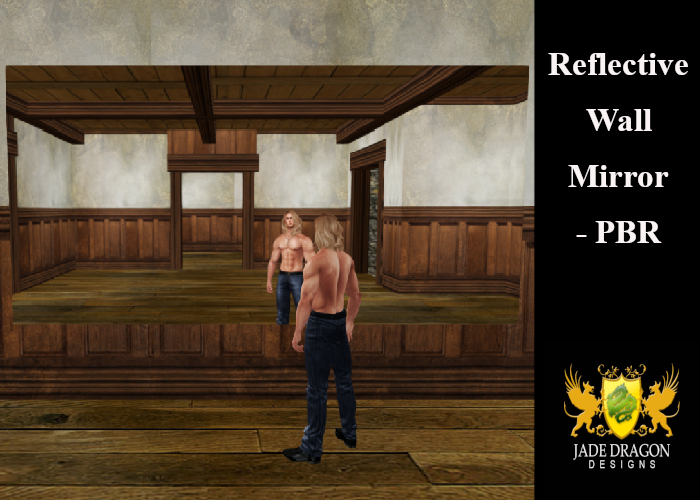 [JD] Reflective Wall Mirror_ 6 x 3 - PBR