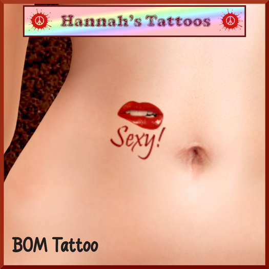 Biting Lip Tattoos