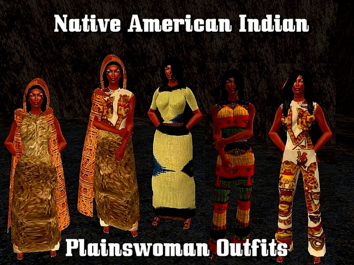 Native American Plainswoman Outfits AVI
