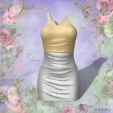 Beige Grey Vanessa Dress LaraX