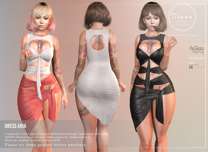 DEMO Tirana. Dress Aria. Fat Pack