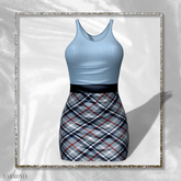 Blue Plaid Vanessa Dress LaraX