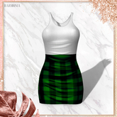 White Green Vanessa Dress LaraX