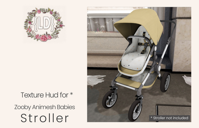 {LD} Zooby Animesh Stroller {Little Hearts}