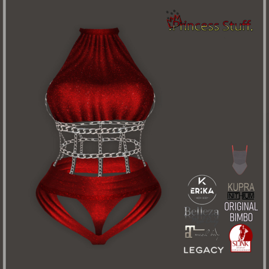 .Princess Stuff. [Pay my Rent Body] Glitter Red