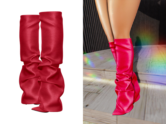 [Brior] Rachel Leather Boots - (Red)