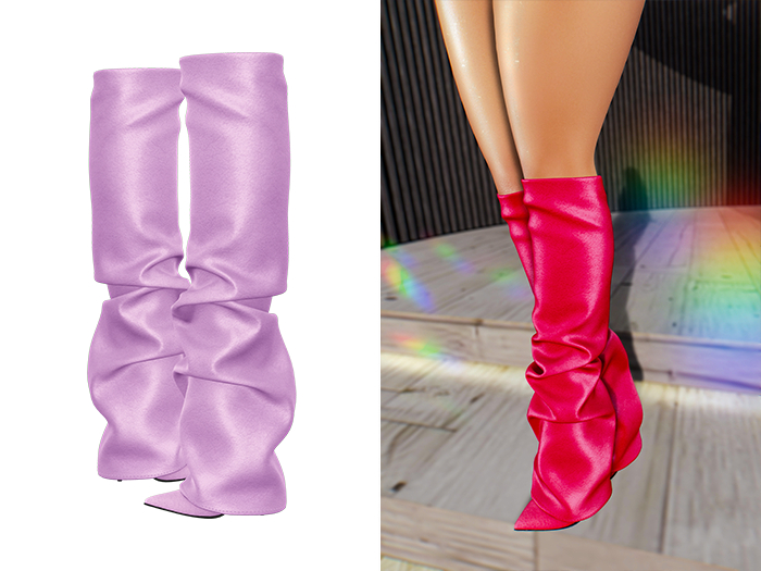 [Brior] Rachel Leather Boots - (Purple)