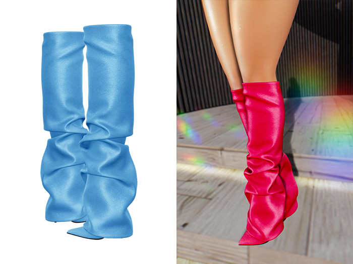 [Brior] Rachel Leather Boots - (Blue)