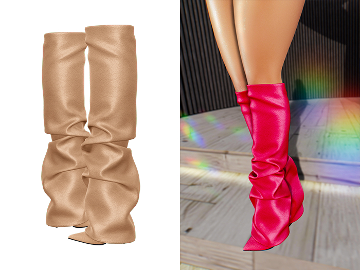 [Brior] Rachel Leather Boots - (Nude)
