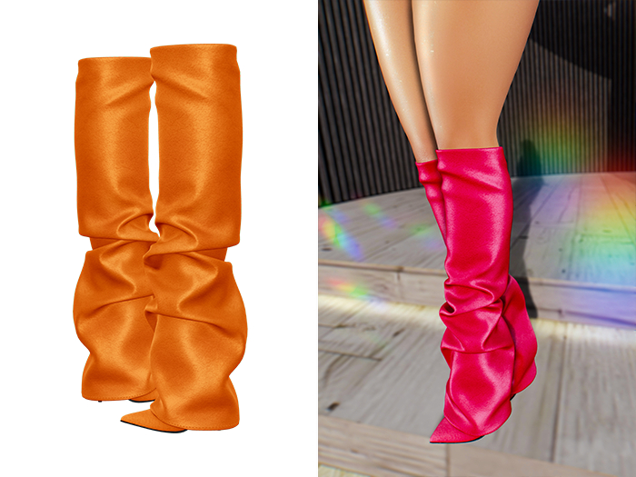 [Brior] Rachel Leather Boots - (Orange)